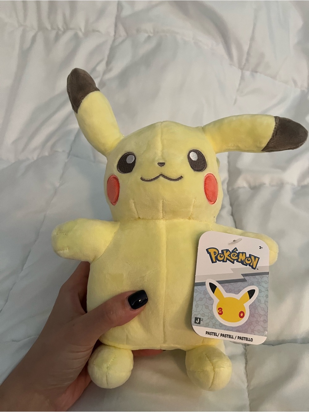 30th Anniversary Pikachu Pastel Yellow Plush Toy